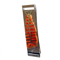 Grille à saumon robuste en acier inoxydable 304, panier de cuisson portable pour barbecue extérieur, idéal pour pique-nique et camping