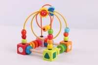 Vente chaude OEM Découverte Fonctionnelle En Bois Éducation Précoce Puzzle Jouet Multicolore Belle Mini Activité Cube Jeu