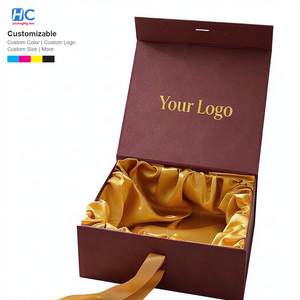 Luxury Custom Magnetic Folding Rigid Box Four-Color Printing Gold Foil for Virgin Human Hair Extensions HD Lace <b>Wigs</b> - Product Image 2