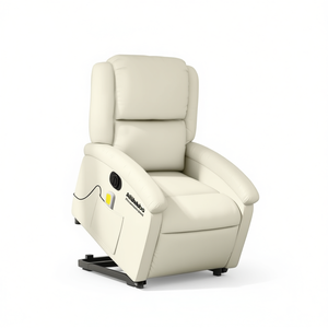 Sillón Reclinable Eléctrico de Piel Sintética Alilabba con Masaje Corporal Completo para Uso Doméstico - Product Image 1