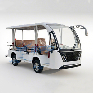 Autobús Turístico Blanco de Tres Filas para Recorridos por el Parque Infantil - Product Image 2