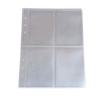 Álbum de Tarjetas Transparente de PP de 5 Pulgadas con Seis Orificios y Carpeta para Tarjetas Pequeñas, Boletos de Cine y Almacenamiento de Fotos