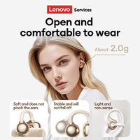 Écouteurs sans fil TWS à conduction aérienne Lenovo LK6 à clip d'oreille ouvert, étanches, Bluetooth, pour le sport, haute qualité