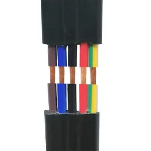 Flat Elevator Cable Flexible Control Cable PVC Insulated Copper Conductor Industrial Follow Cable Customizable