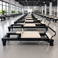 Machine de Pilates Reformer en alliage d'aluminium de qualité commerciale, équipement de yoga à rail complet, lit de fitness pour le remodelage corporel et la gym