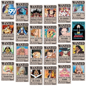 69 estilos 3 mil millones lienzo Material <span class=keywords><strong>Dead</strong></span> or Alive Luffy Zoro Bounty <span class=keywords><strong>Wanted</strong></span> Posters 1 pieza Law Room pared decoración Anime Poster - Product Image 4