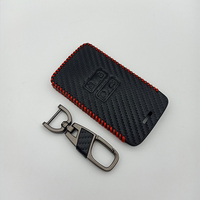 Étui pour clé de voiture en cuir style fibre de carbone pour Renault Megane Koleos Kadjar Clio Captur pour Dacia Logan Duster Housse pour télécommande