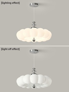 <span class=keywords><strong>Lustre</strong></span> LED italien minimaliste à spectre complet pour restaurant, protection oculaire Bauhaus, CRI Ra97, forme bulle de citrouille, pour bureau d'enfant - Product Image 5