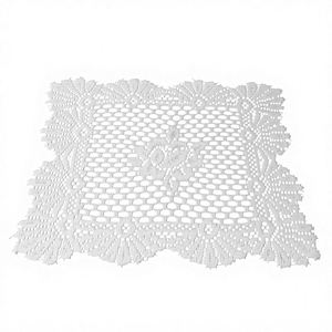 Lace Placemat Ins Vintage Crochet <b>Square</b> <b>Tablecloth</b> Coffee Table European Modern Minimalist Style Solid Color - Product Image 2