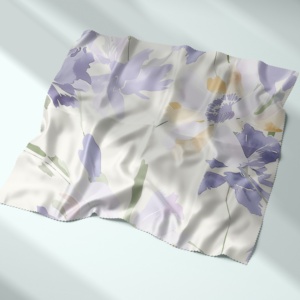 WFの最新カスタム花柄デザインプリント57/58 \ "シルクサテン生地ソフトハンドフィール女の子用ドレスとパジャマ用卸売 - Product Image 3