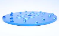 Disque diamanté bleu de 10 pouces pour meuleuses à disques diamantés spéciaux meule à béton disque de meulage Pcd