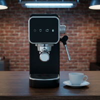 Station à café électrique compacte AZ-EM1514 – Machine à expresso tactile de luxe semi-automatique pour la maison et l'hôtel