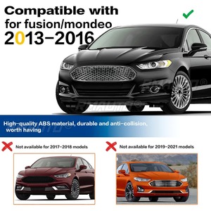Kit de Carrocería para Ford Mondeo Fusion 2013-2016 Edición Estadounidense, Parachoques, Rejillas de Carreras, Tiras Decorativas, Rejilla Delantera, Exterior - Product Image 5