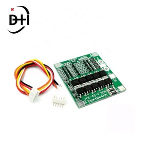 4S 30A 14.8V Li-Ion Lithium 18650 แบตเตอรี่ BMS แพ็คบอร์ดป้องกัน PCB สมดุล 45x56 มม.บอร์ดอิเล็กทรอนิกส์ - Product Image 4