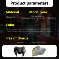 Pour Yamaha TMAX560 TMAX Tech MAX 2025-2026 Kit de carénage de moto en ABS injecté, pièces de carrosserie personnalisées T025X-101a