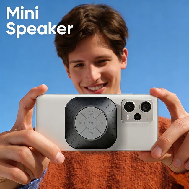 Portable Mini for V5.3 Speaker Built-in Microphone Featuring Powerful Sound Effects Rich Bass Large Plastic Suction Cup