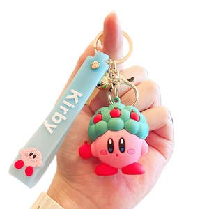 Nintendo jeu d'aventure Kirby jouets porte-clés poupée mignonne exquis petit cadeau pendentif en gros PVC Anime porte-clés accessoires - Product Image 6