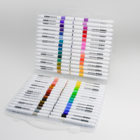 Marqueurs acryliques 60 couleurs, offrant des couleurs vibrantes et une excellente couverture pour la création sur plusieurs surfaces.
