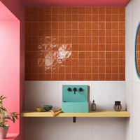 Carreaux de zellige marocains rustiques faits à la main, décoration murale et de sol moderne pour l'intérieur, carreaux résistants aux acides et à l'usure pour appartement