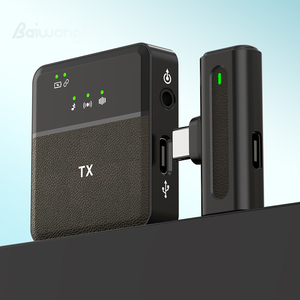 ไมโครโฟนไร้สายแบบหนีบปกเสื้อ SX8 พร้อมแผ่นกันลม ไมค์พกพาขนาดเล็กสำหรับบันทึกเสียง ไมโครโฟนแบบหนีบปกเสื้อขนาดเล็กสำหรับพอดแคสต์ ไลฟ์สตรีมมิ่ง และวิดีโอบล็อก - Product Image 3