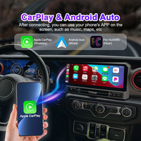 Tableau de bord numérique à double écran de 24,6 pouces pour Jeep Wrangler JL Rubicon 2018 - Autoradio Android Auto