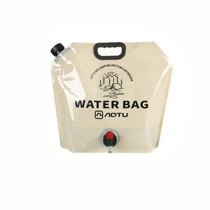 8L Portable Water Bag <b>Folding</b> <b>Bucket</b> Water Container Jug Bottle Pouch Outdoor Travel Camping with Handle Camping Supplies - Product Image 1