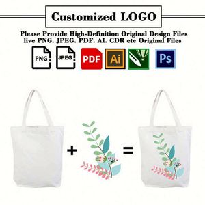 Promotional Gifts Custom LOGO Printed Canvas Tote Bag Customised Canvas Bag Canvas Tote Bag Logo - Product Image 2