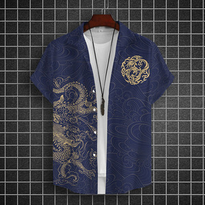 <span class=keywords><strong>เสื้อ</strong></span>เชิ้ตพิมพ์<span class=keywords><strong>ลาย</strong></span><span class=keywords><strong>มังกร</strong></span>จีน 3 มิติ RNSHANGER สำหรับผู้ชาย แฟชั่น<span class=keywords><strong>เสื้อ</strong></span><span class=keywords><strong>ฮาวาย</strong></span>ฤดูร้อน <span class=keywords><strong>เสื้อ</strong></span>แฟชั่นทรงหลวม แขนสั้น - Product Image 2