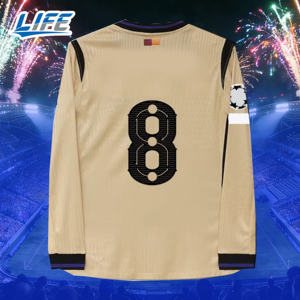 <span class=keywords><strong>Nueva</strong></span> Camiseta de Fútbol Estilo Barcelona <span class=keywords><strong>Barca</strong></span> 26, Versión Personalizada para Fanáticos, Manga Larga - Product Image 1