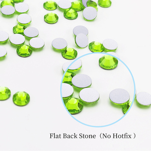 Ban đầu Preciosa pha lê Maxima <span class=keywords><strong>flatback</strong></span> màu xanh lá cây loạt màu sắc thạch - Product Image 4