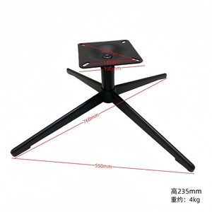 Mécanisme de chaise 760FP, rotation à 360 degrés, design moderne en acier, noir sable, base de chaise à commande manuelle - Product Image 5