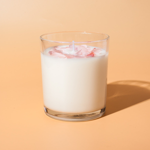 Vela Aromática Hecha a Mano con Flores Secas y Cristales |   Vela de Cera de Soja Colección Bienestar 2026 para Sanación, Meditación y Navidad - Product Image 3