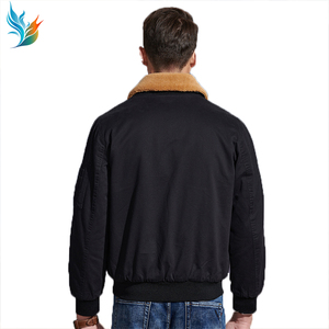 Haute qualité personnalisé col rabattu coton décontracté épaissi <span class=keywords><strong>jeunesse</strong></span> Parka manteau fermeture éclair hommes veste - Product Image 2