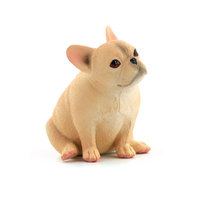 Nouveauté transfrontalière : Figurines d'animaux en PVC massif, modèle de simulation, comprenant Petit loup arctique, Berger de Berne en position assise, Corgi et Bouledogue français