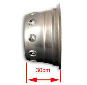 Tapacubos de rueda de acero inoxidable de 18 pulgadas, tapacubos de rueda de camión automotriz, estampado de metal - Product Image 4