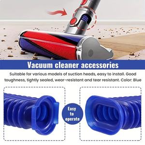 Tuyau de rechange bleu avec bande en peluche et rouleau en velours doux pour aspirateurs <span class=keywords><strong>Dyson</strong></span> V6 V7 <span class=keywords><strong>V8</strong></span> V10 V11, pièces détachées pour le nettoyage domestique - Product Image 4