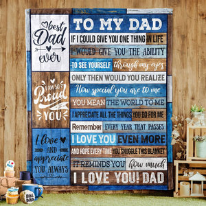 Regalo per la Festa del Papà, da <span class=keywords><strong>Figlia</strong></span> o Figlio, Coperta in Flanella Morbida per Letto, Divano e Poltrona - Product Image 4