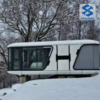 Capsule mobile de l'espace minuscule de maison préfabriquée durable de structure en acier de luxe pour l'usage d'hôtel de ferme de ressource
