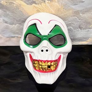 Máscara de Halloween barata para cosplay de fantasma con grandes dientes dorados y cara sonriente, divertida y peculiar para fiestas. - Product Image 2