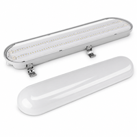 Lumière LED Tri-proof d'urgence 20W avec capteur, étanche IP65, luminaire étanche à la vapeur pour l'éclairage des entrepôts et des garages, 120lm/W