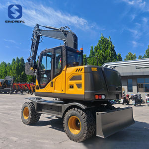 <span class=keywords><strong>Prix</strong></span> d'usine réduit pour <span class=keywords><strong>mini</strong></span>-excavatrice hydraulique à roues de 8 tonnes, équipée d'un tiltrotateur, garantie à distance d'un an - Product Image 2