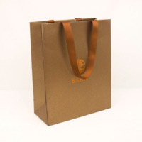 Bolsas de Papel Kraft Reciclado Personalizables para Empacar Zapatos/Ropa/Calcetines, Impresión en Huecograbado, Bolsas de Compra Reutilizables con Cierre Superior, Gratis
