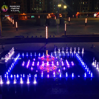 Musique de fontaine sèche d'exposition de lumière de la place LED populaire extérieure de 10m pour des enfants jouant