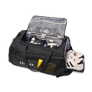 Sac de voyage personnalisé en gros, sac de sport de grande capacité pour hommes, sac de sport imperméable avec compartiment à chaussures - Product Image 3