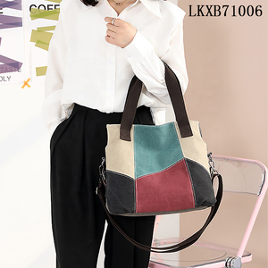 <span class=keywords><strong>TIKTOK</strong></span> Amazon Offre Spéciale Haute Qualité Femmes Toile Mode Antique Sac à Main Sac à Bandoulière Grande Capacité Sac de Messager Vente en Gros - Product Image 6