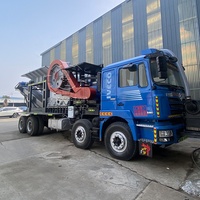 Concasseur à mâchoires mobile sur pneus pour granit et quartzite à grande échelle, pour pierres de pavé et quartz