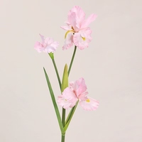 Fleurs d'iris artificielles à 3 têtes de haute qualité pour décor d'événement