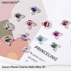 2025ขายดีสุดหรูของดาวเสาร์ประดับ<span class=keywords><strong>เล็บ</strong></span>อัลลอยหลาก<span class=keywords><strong>สี</strong></span>3D หรูหราประดับ<span class=keywords><strong>เล็บ</strong></span>พลอยเทียม - Product Image 2