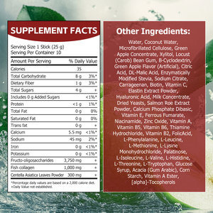 Gelée de Collagène Premium Contient des Fructo-Oligosaccharides Reconstitue l'Énergie Aide à Améliorer la Digestion Peau Saine Saveur Pomme Verte - Product Image 2