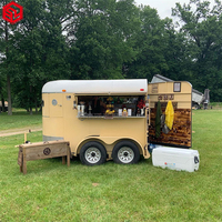 Boîte à cheval Mobile pour Pizza, camion de glaces, chariot de restauration rapide, remorque cheval avec cuisine complète, chariot pour chien en vogue, nouveau Style 2019